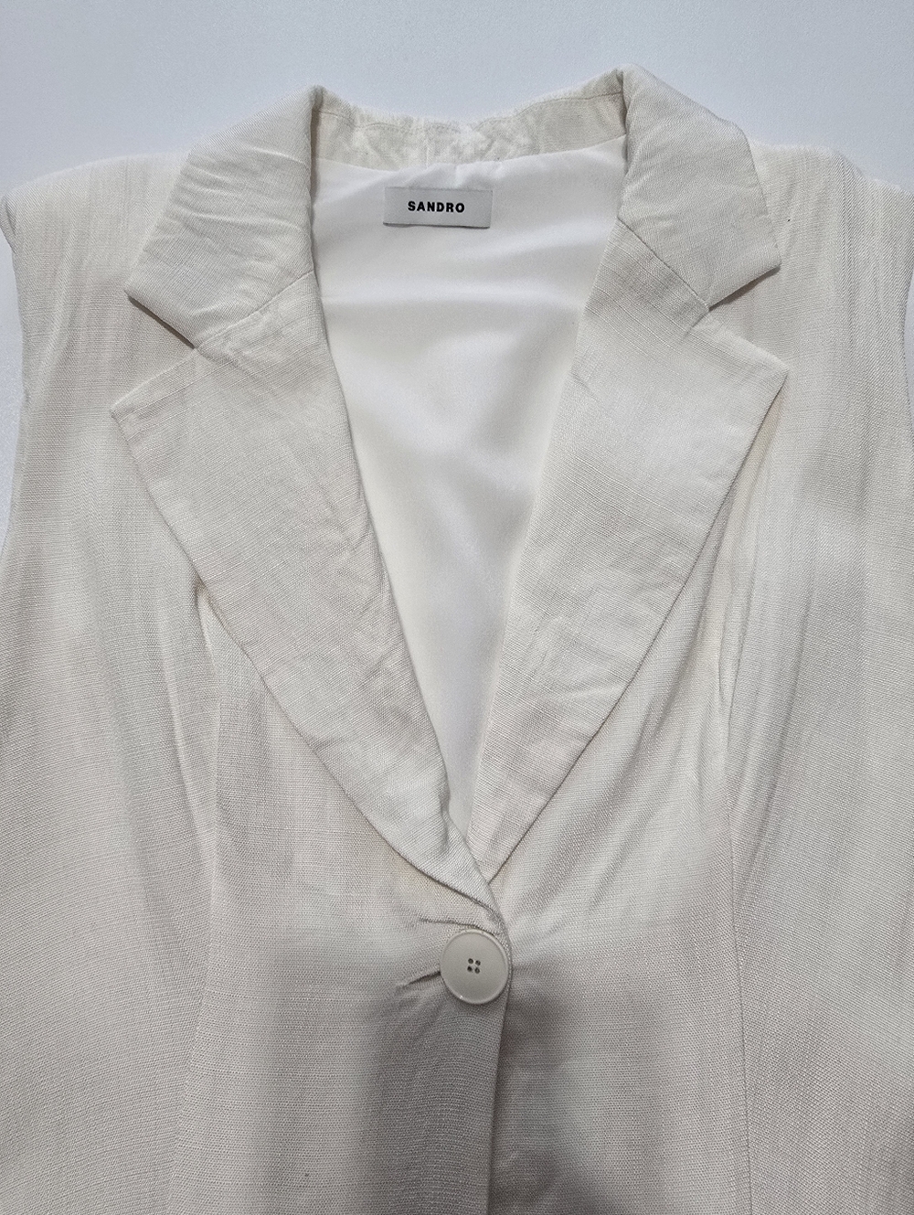 Sandro Carine Sleeveless Mini Dress V-Neck Sleeveless Size S - Picture 6 of 14